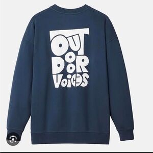 Outdoor Voices Dark Blue Crewneck Sweatshirt